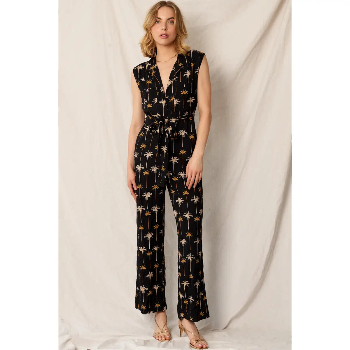 Taylor Printed Cap Sleeve Jumpsuit