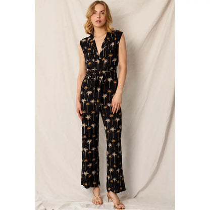 Taylor Printed Cap Sleeve Jumpsuit