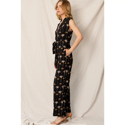 Taylor Printed Cap Sleeve Jumpsuit