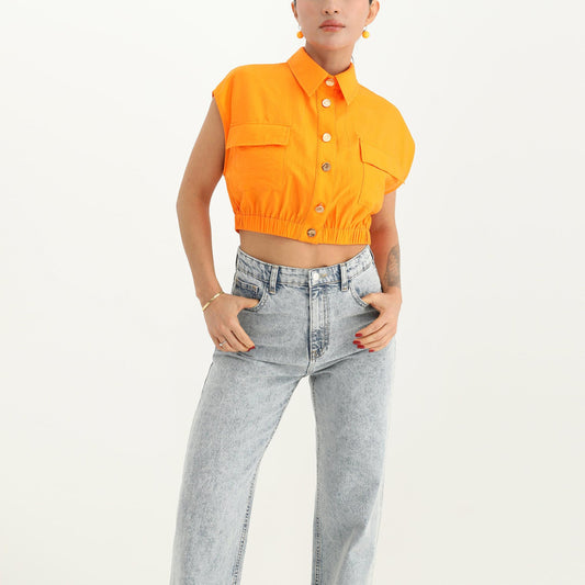 Lisette S/S Crop Shirt