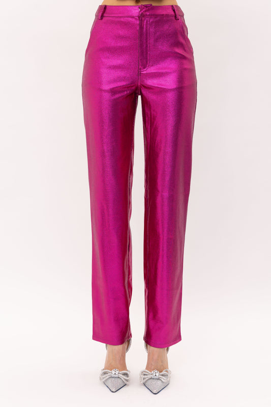 Kiki Fuchsia Straight Leg Pant