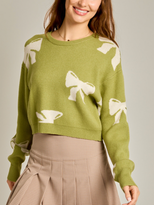 Doreen Ribbon Printed Sweater