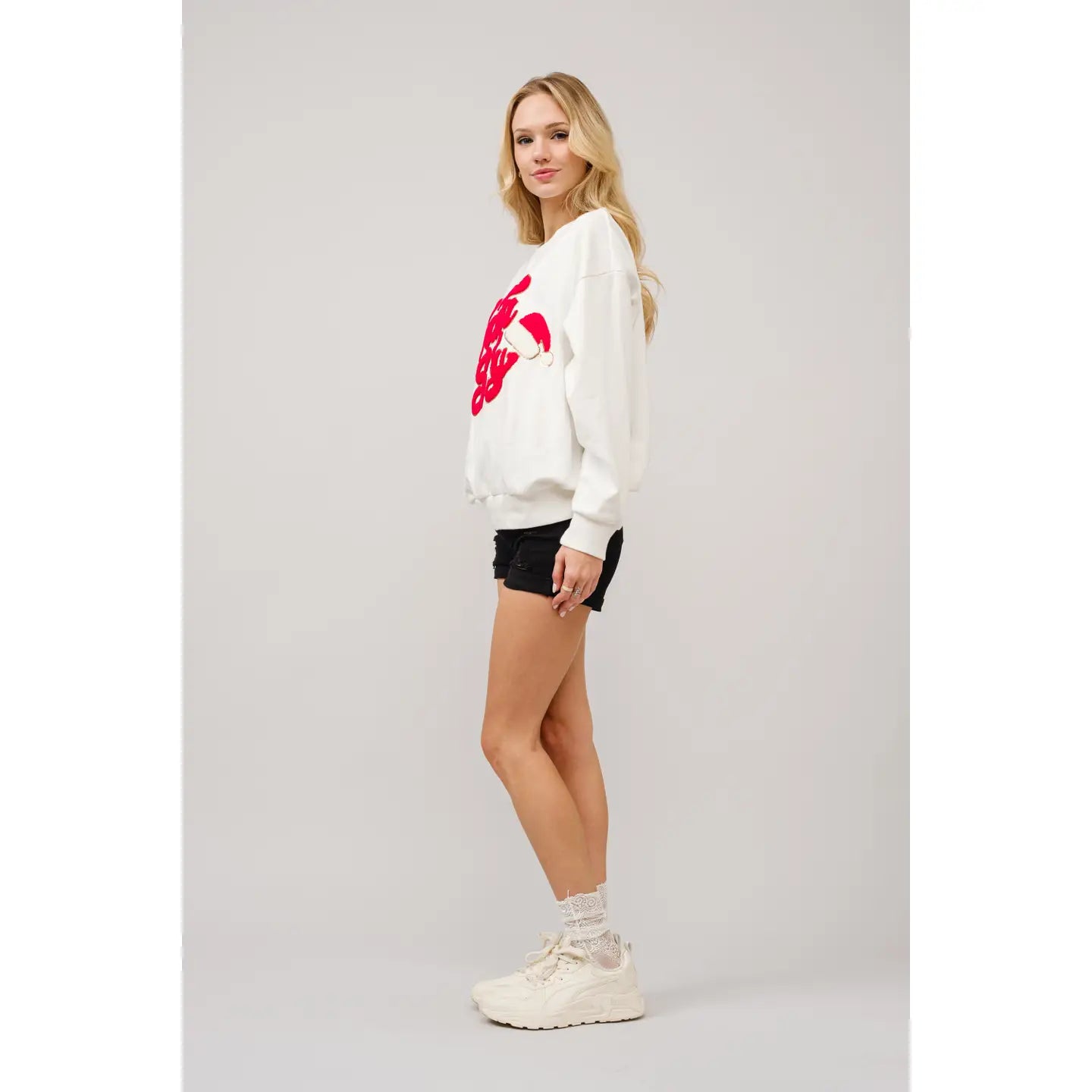 Marissa Santa Baby Emb. Sweatshirt